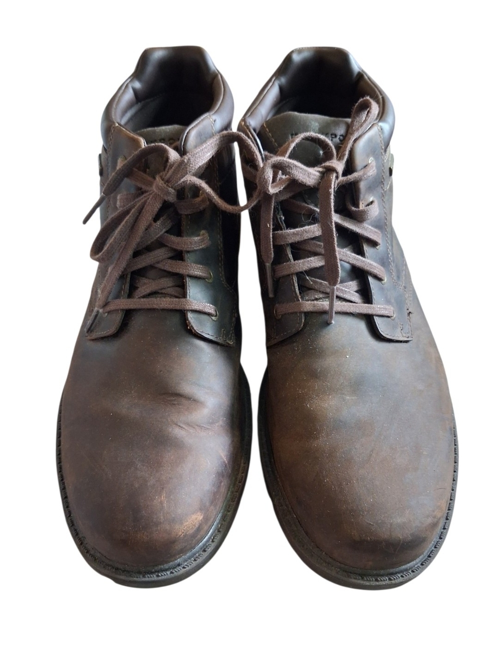 Men's Brown Leather Lace-Up Boots